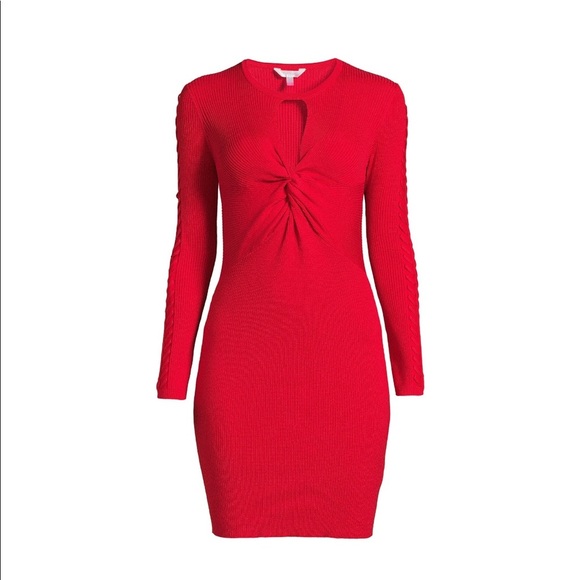 Keyhole Twist Front Sweater Dress for Women - Picture 1 of 5